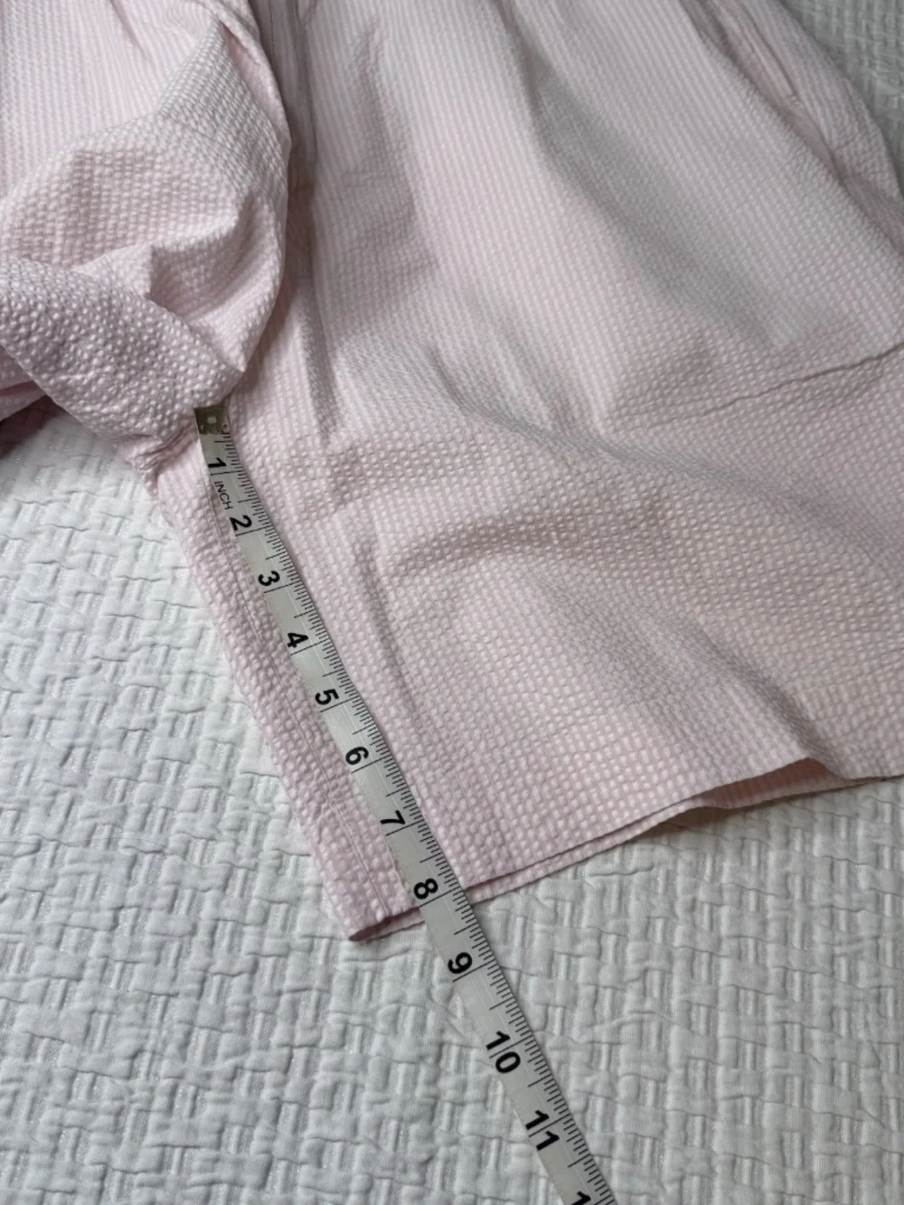 Polo Ralph Lauren Shorts Mens 42T Pink White Striped Seersucker Preppy Classic
